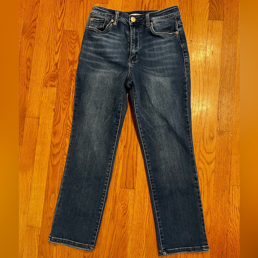 Boot cut blue jeans